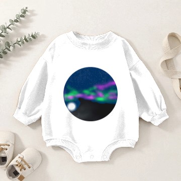 Discover Northern lights Baby Romper Sweatshirts