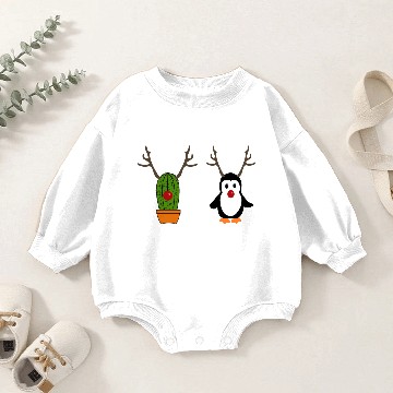 Discover Team Rudolph XMAS Baby Romper Sweatshirts
