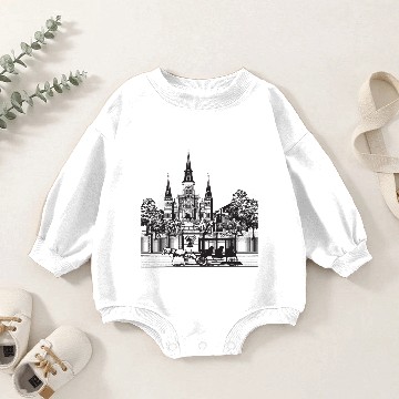 Discover New Orleans Baby Romper Sweatshirts