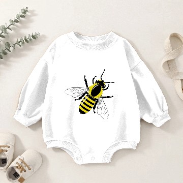 Discover Honey Bee Yellow Jacket Baby Romper Sweatshirts