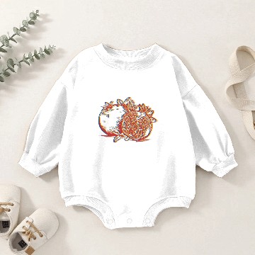 Discover Psychedelic Pomegranate Baby Romper Sweatshirts
