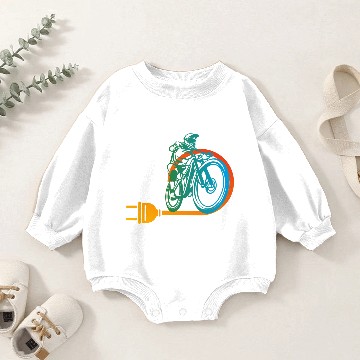 Discover Electric bike race Baby Romper Sweatshirts