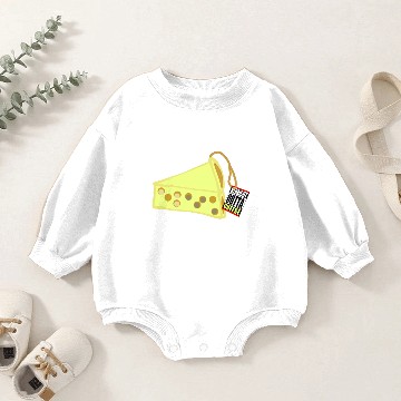 Discover Cheese yellow cheese corner Baby Romper Sweatshirts