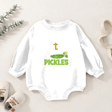 Discover Pickles Vegan Pickle Lovers Gift Baby Romper Sweatshirts