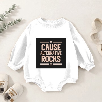 Discover Alternative Rock Baby Romper Sweatshirts