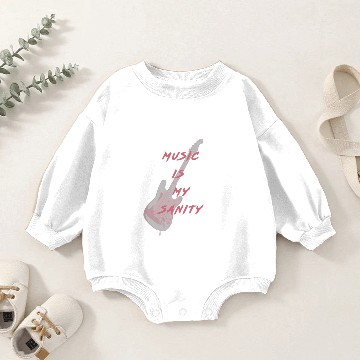 Discover music is my sanity Baby Romper Sweatshirts