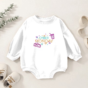Discover Cyber Monday Baby Romper Sweatshirts