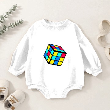 Discover 90s 80 Trendy Nostalgia Cube Baby Romper Sweatshirts