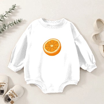 Discover Orange You Cool? Baby Romper Sweatshirts