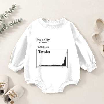 Discover Tesla insanity Baby Romper Sweatshirts