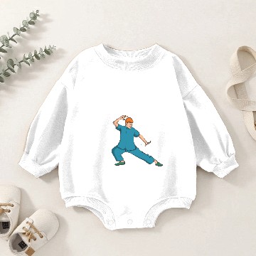 Discover Tai Chi fighter Baby Romper Sweatshirts