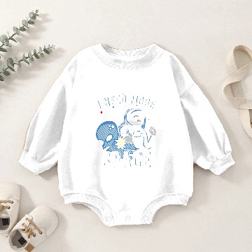 Discover I Need More Space Astronauts Alien Gift Baby Romper Sweatshirts