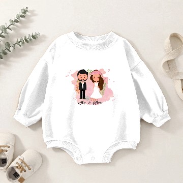 Discover mr and mrs couples Baby Romper Sweatshirts