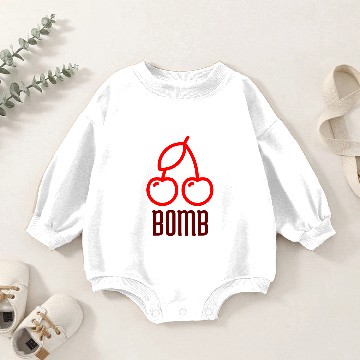 Discover CHERRY BOMB 1 Baby Romper Sweatshirts