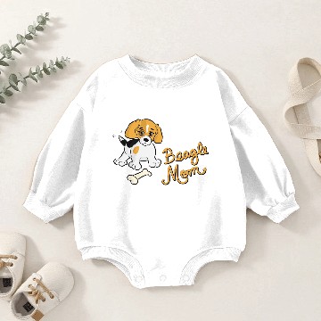 Discover Beagle Mom Baby Romper Sweatshirts