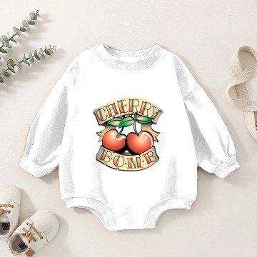 Discover Cherry bomb Baby Romper Sweatshirts