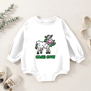 Discover Cash Cow Baby Romper Sweatshirts