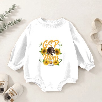 Discover GSP Mom Baby Romper Sweatshirts German Shorthaired Pointer Mom