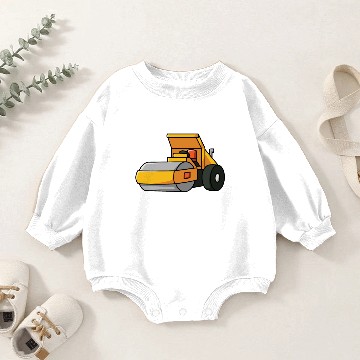 Discover steamroller construction site machine Construction Baby Romper Sweatshirts