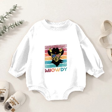 Discover MeowDy Funny Cat Lovers Baby Romper Sweatshirts