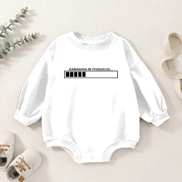 Discover Ramadan in Progress Script & Loading Bar Baby Romper Sweatshirts