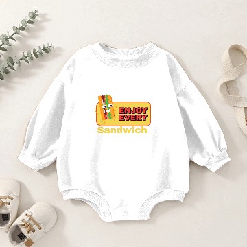Discover ENJOY EVERY SANDWICH Baby Romper Sweatshirts