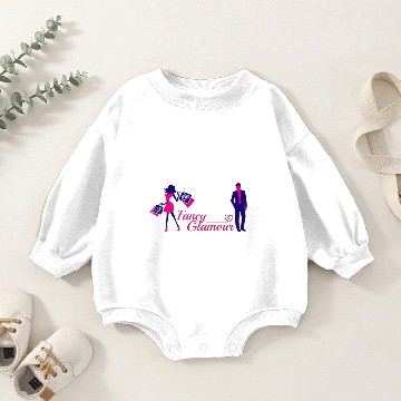 Discover Fancy Glamour Baby Romper Sweatshirts