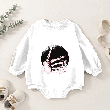 Discover Skeleton hand thumbs up symbol design Baby Romper Sweatshirts
