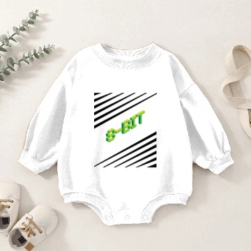 Discover 8-bit Baby Romper Sweatshirts