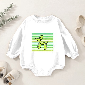 Discover Balloon dog sunset Baby Romper Sweatshirts
