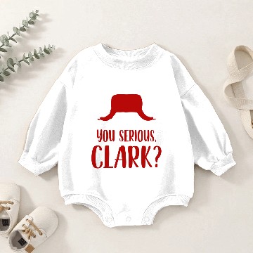 Discover You Serious Clark Baby Romper Sweatshirts