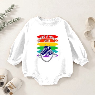Discover Chucks And Pearls Baby Romper Sweatshirts