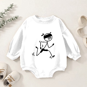 Discover Boy running Baby Romper Sweatshirts