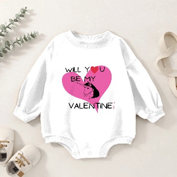 Discover Will you be my VALENTINE Baby Romper Sweatshirts