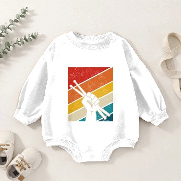 Discover Drummer Baby Romper Sweatshirts