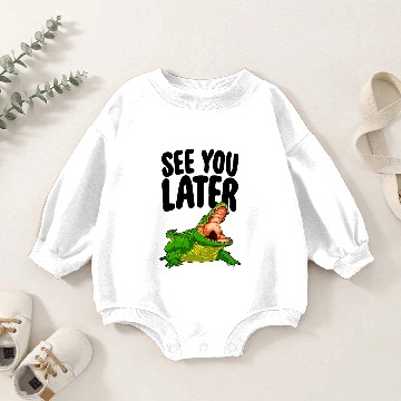 Discover See You Later Alligator Baby Romper Sweatshirts