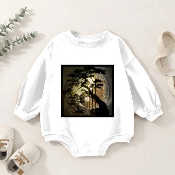 Discover bonsai ying yang Baby Romper Sweatshirts