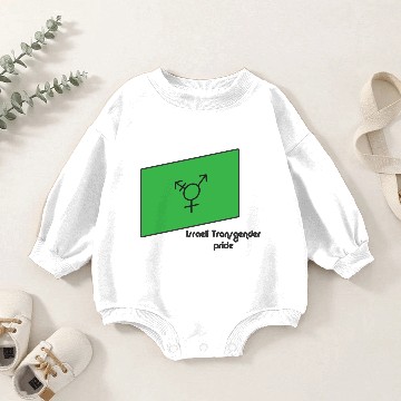 Discover Israeli Transgender pride flag Baby Romper Sweatshirts