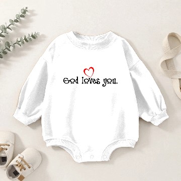 Discover God Loves You 03 Baby Romper Sweatshirts
