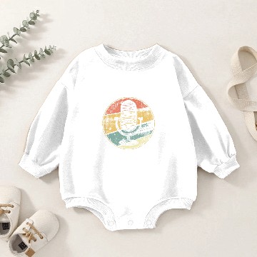 Discover Podcast Microphone Vintage Singer Singing Baby Romper Sweatshirts