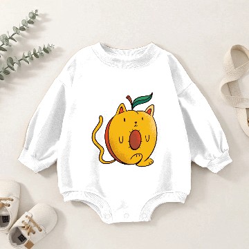 Discover apricot cat Baby Romper Sweatshirts