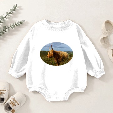 Discover Highland Cow Baby Romper Sweatshirts