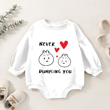 Discover Dumpling Couple Valentine's Gift Baby Romper Sweatshirts