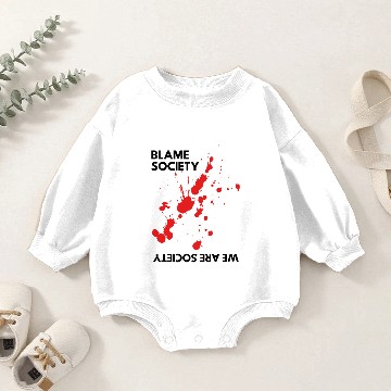Discover Blame Society Baby Romper Sweatshirts