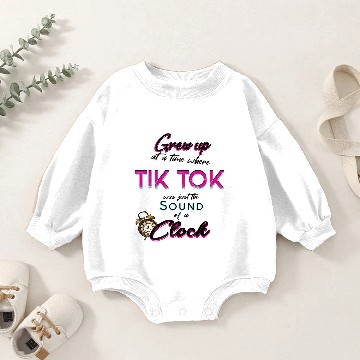 Discover Tik Tok the sound of the clock Baby Romper Sweatshirts