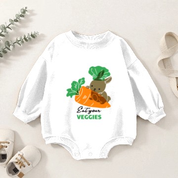 Discover Eat your Veggies Baby Romper Sweatshirts