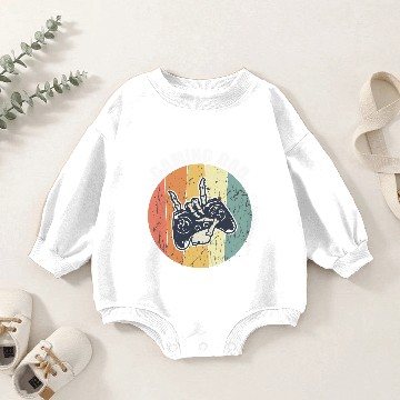 Discover Gaming sunset vintage controller computer gaming Baby Romper Sweatshirts