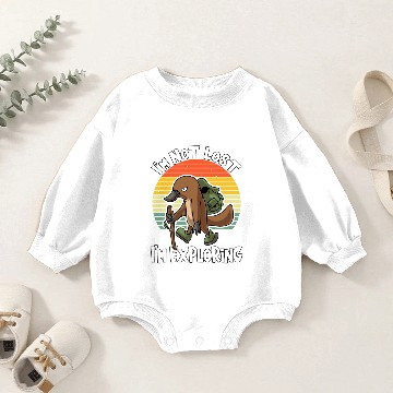 Discover I'm Not Lost I'm Exploring Hiking Platypus Hiking Baby Romper Sweatshirts