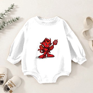 Discover The Little Red Devil Baby Romper Sweatshirts
