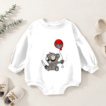Discover Creepy Bear Baby Romper Sweatshirts